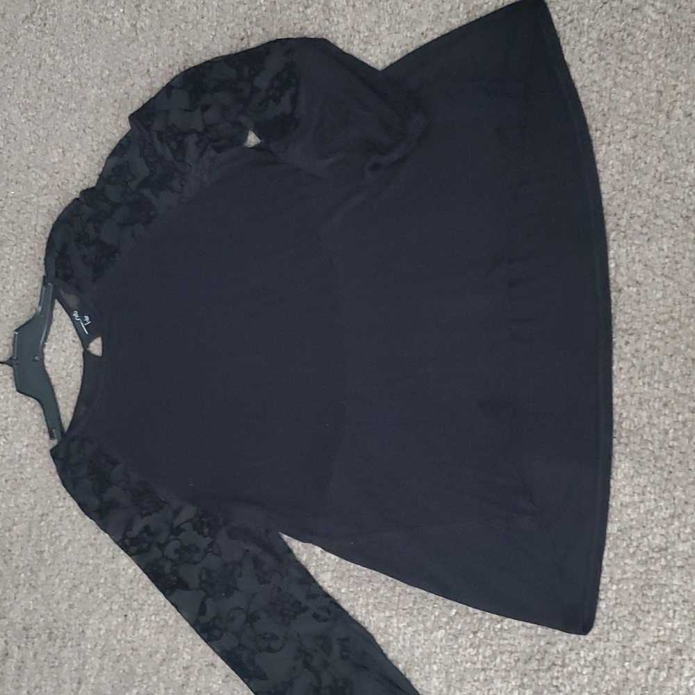 Long Sleeve Black Top